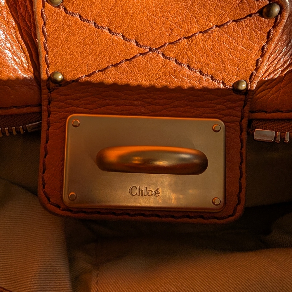 Chloé Paddington Satchel in Luxurious Cognac Leather - Picture 9 of 13